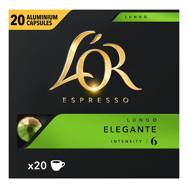 Lungo Elegante - 200 coffee capsules